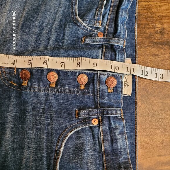 Madewell Jeans Size 29 Skinny 10" High Rise Tummy Control Rosecliff Wash H6319 - Picture 9 of 11